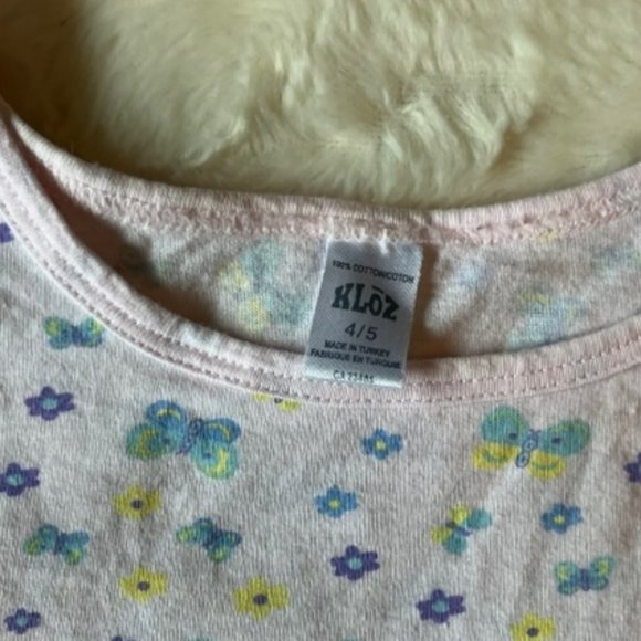 2/$25 Kloz Tanks Tops Pink Floral and Blue with Stars Girls Size 4/5 - Picture 11 of 13